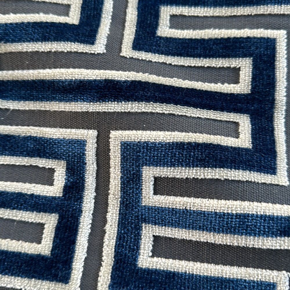 Custom Retro Pattern Pillow Covers (2) 19”x19” - Picture 3 of 6